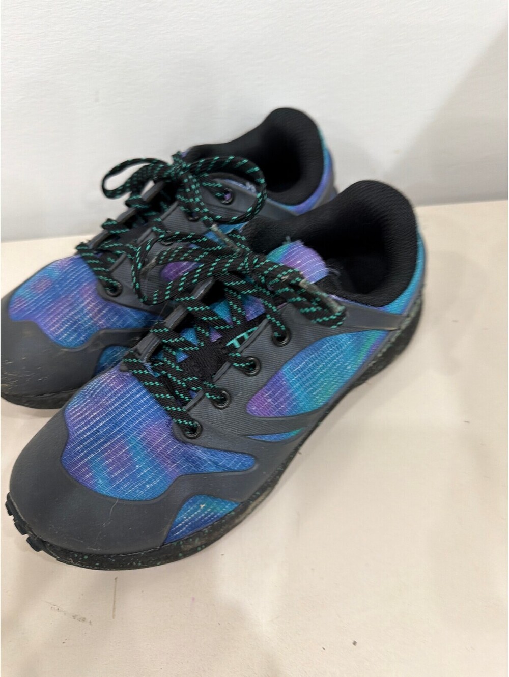 Merrell Trail Running Shoes in Blue and Black, Kids 1 - Picture 9 of 10